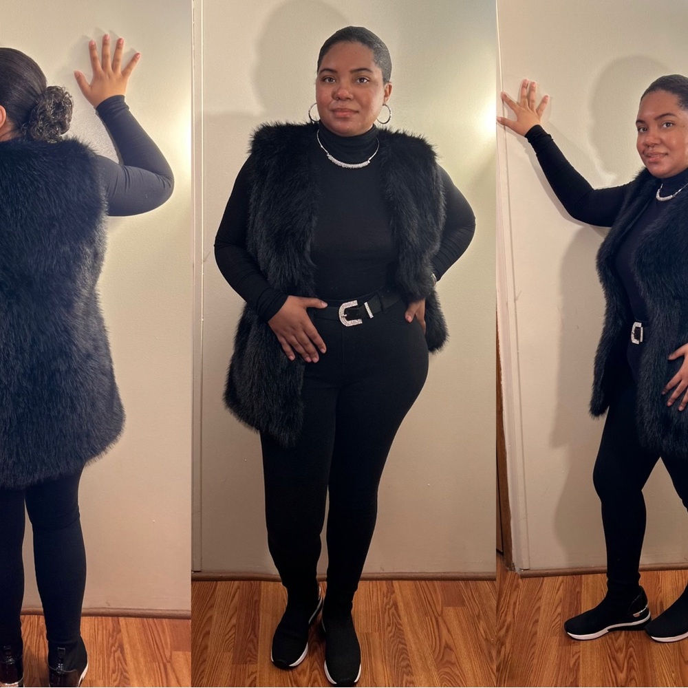 A AUXIRUI Faux Fur Vest